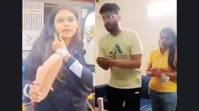 Viral Video : आधी चपलेने मारलं नंतर हात जोडले, बंगळुरूतील रिक्षा चालकाला मारणाऱ्या महिलेला घडली अद्दल
