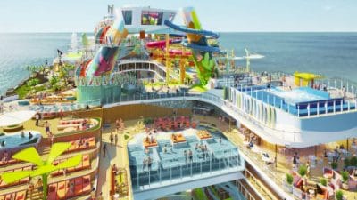 टायटानिकपेक्षा पाच पटं मोठं जहाज, सर्वात मोठं वॉटर पार्क असलेलं क्रूझ, जगातील सर्वात मोठं जहाज समुद्र सफरीवर