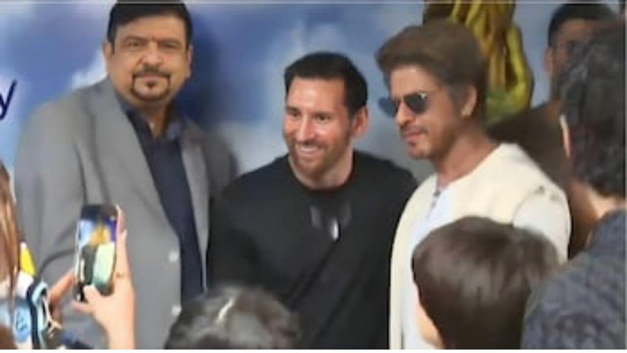 Shahrukh Khan Meet Lionel Messi  : शाहरुख खान आणि लियोनेल मेसी यांची कोलकात्यात खास भेट