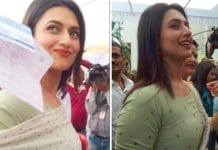 tv-actress-divyanka-tripathi-voting-in-bhopal-