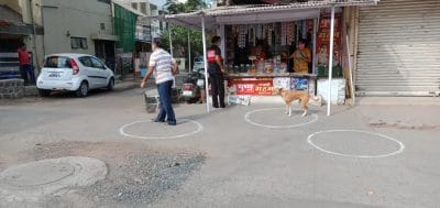 कोरोना वायरस: इंदौर में सोशल डिस्टेंसिंग का मतलब इस जानवर ने समझाया