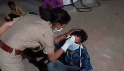 VIDEO VIRAL: महिला पुलिस ने मार्कर से मजदूर के माथे पर लिखा-“मुझसे दूर रहना”