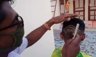 इस नन्हें बालक ने अनोखी हेयर स्टाइल से दिया STAY HOME का संदेश