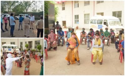 हरियाणा में फंसे 1350 श्रमिक पहुंचे ग्वालियर, 46 बसों से संबंधित जिलों के लिये रवाना