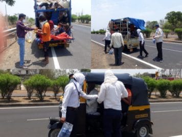 कोरोना संकटकाल के बीच आगे आए शिक्षक, इस तरह कर रहे मजदूरों की मदद