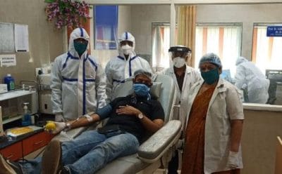 कोरोना से जंग जीते आईपीएस अधिकारी ने किया प्लाज्मा डोनेट