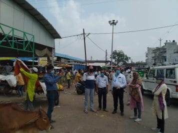 अतिक्रमण मुहिम के बाद बाजार में रौनक, सब्जी मंडी नही हो पा रही व्यवस्थित