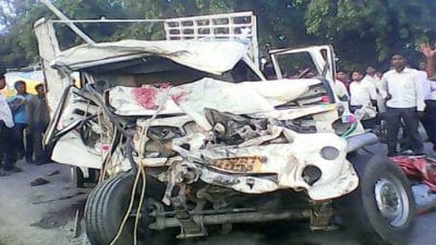 Road Accident : धार में पिकअप और टैंकर की जोरदार भिड़ंत, 6 मजदूरों की मौत, कई घायल