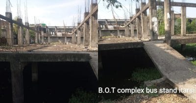 खंडहर में तब्दील हो गया करोड़ो का बीओटी कॉम्प्लेक्स,भवन में भरा पानी