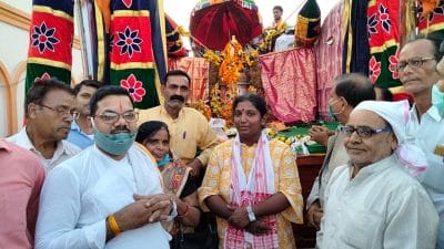 रामेश्वरम से ट्रक चला कर अयोध्या जा रही राजलक्ष्मी पहुंची मुरैना, हुआ भव्य स्वागत