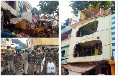 राजधानी में फरार ड्रग माफिया हुकुमचंद पर बड़ी कार्रवाई, ध्वस्त किया चार मंजिला अवैध मकान