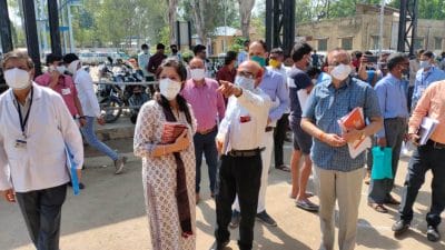 NHM की एमडी छवि भारद्वाज पहुंची बैतूल, कोविड सेंटर का निरीक्षण कर, व्यवस्थाओं का लिया जायजा