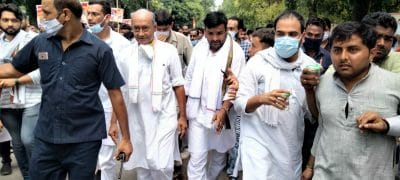 युवा कांग्रेसियों ने किया संसद का घेराव, Gwalior से सैकड़ों युवा नेता हुए शामिल, दी गिरफ्तारी