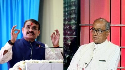 वीडी शर्मा का दिग्विजय पर पलटवार, कहा- जो आतंकवादियों का समर्थन करते, वो RSS और सरस्वती स्कूलों पर सवाल उठा रहे