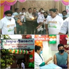 डॉक्टर्स ने मनाया 100 करोड़ वैक्सीनेशन का जश्न, इंदौर दूसरे डोज के लक्ष्य से 12 लाख डोज दूर