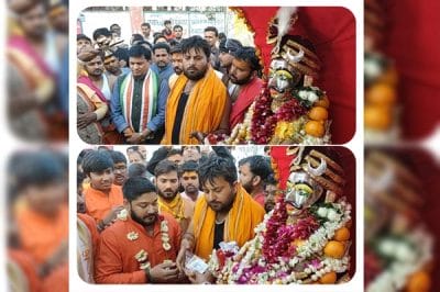 मुरैना में ढोल नगाड़ों के साथ पूरे शहर में निकाली गई बाबा महाकाल की शाही सवारी