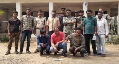 टाइगर की मूंछ के बाल के साथ, रिटायर्ड पुलिसकर्मी सहित तीन आरोपी गिरफ्तार