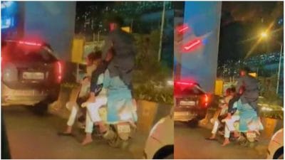 पेट्रोल महंगा होने का असर!, एक स्कूटी पर 6 लड़के सवार, देखे वीडियो