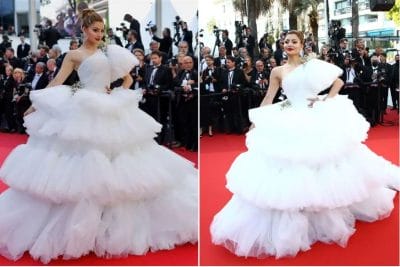 कांस फिल्म फेस्टिवल 2022 : रेड कारपेट पर छाई उर्वशी रौतेला, व्हाइट रफल गाउन में तस्वीरें वायरल