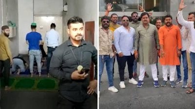 Bhopal: मॉल में नमाज पढ़ रहे थे कर्मचारी, बजरंग दल करने लगा भजन, जमकर हुआ बवाल