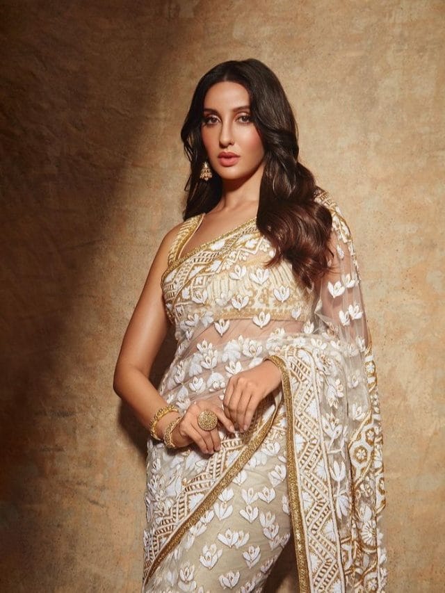 साड़ी में नोरा का नया फोटोशूट वायरल
