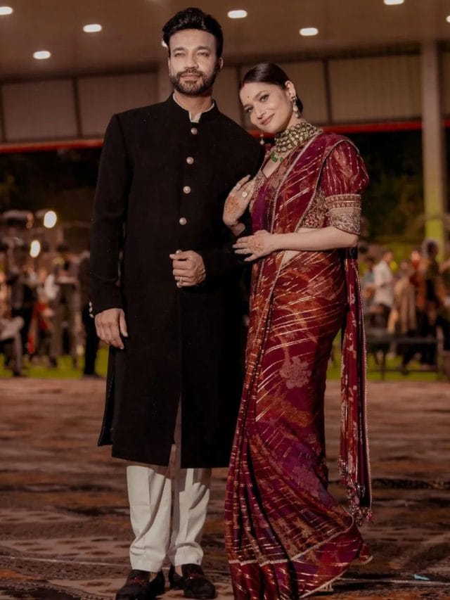 अंकित लोखंडे ने पति विक्की के साथ कराया खूबसूरत फोटोशूट