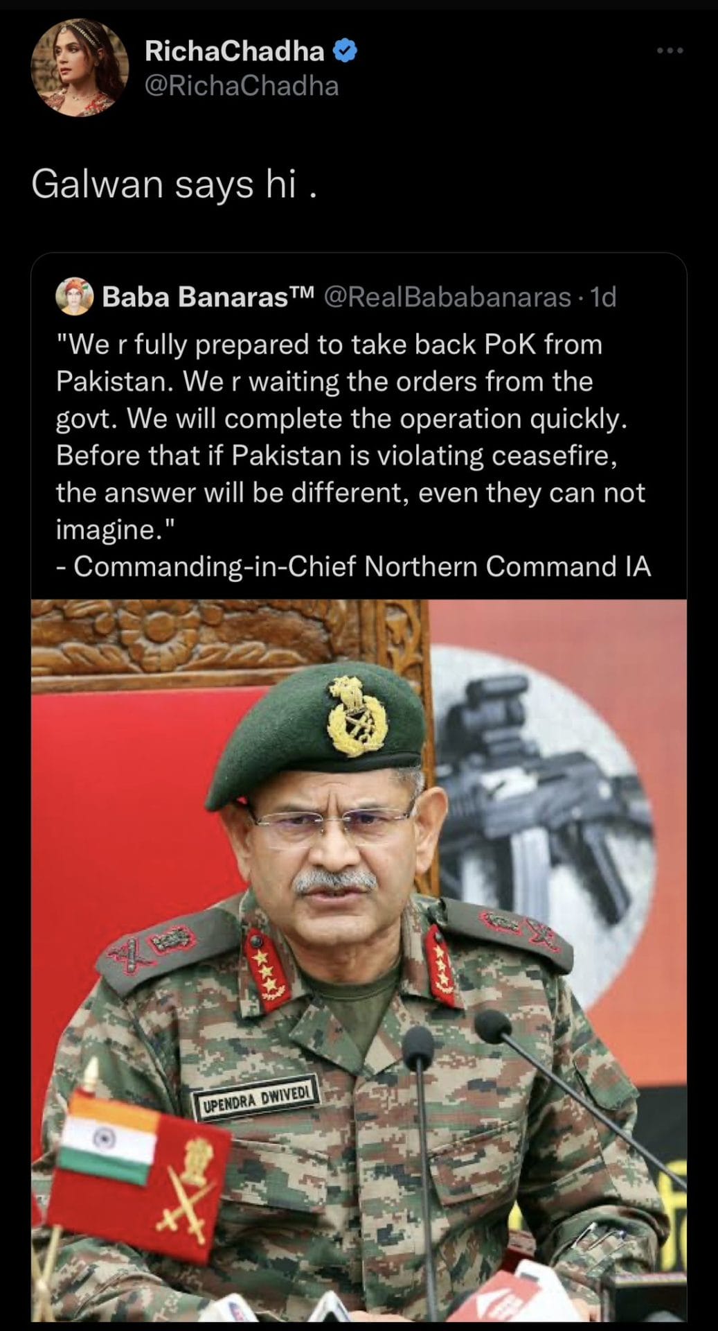 Bhopal News: गृहमंत्री डॉ. नरोत्तम मिश्रा ने अभिनेत्री ऋचा चड्ढा को लगाई फटकार, कहा - ये सेना है सिनेमा नहीं