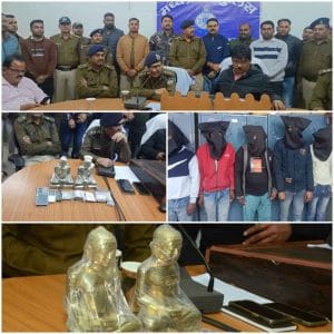 Shivpuri News : 48 घंटे के भीतर पुलिस ने किया जैन मंदिर से हुई चोरी का खुलासा, पांच आरोपी गिरफ्तार