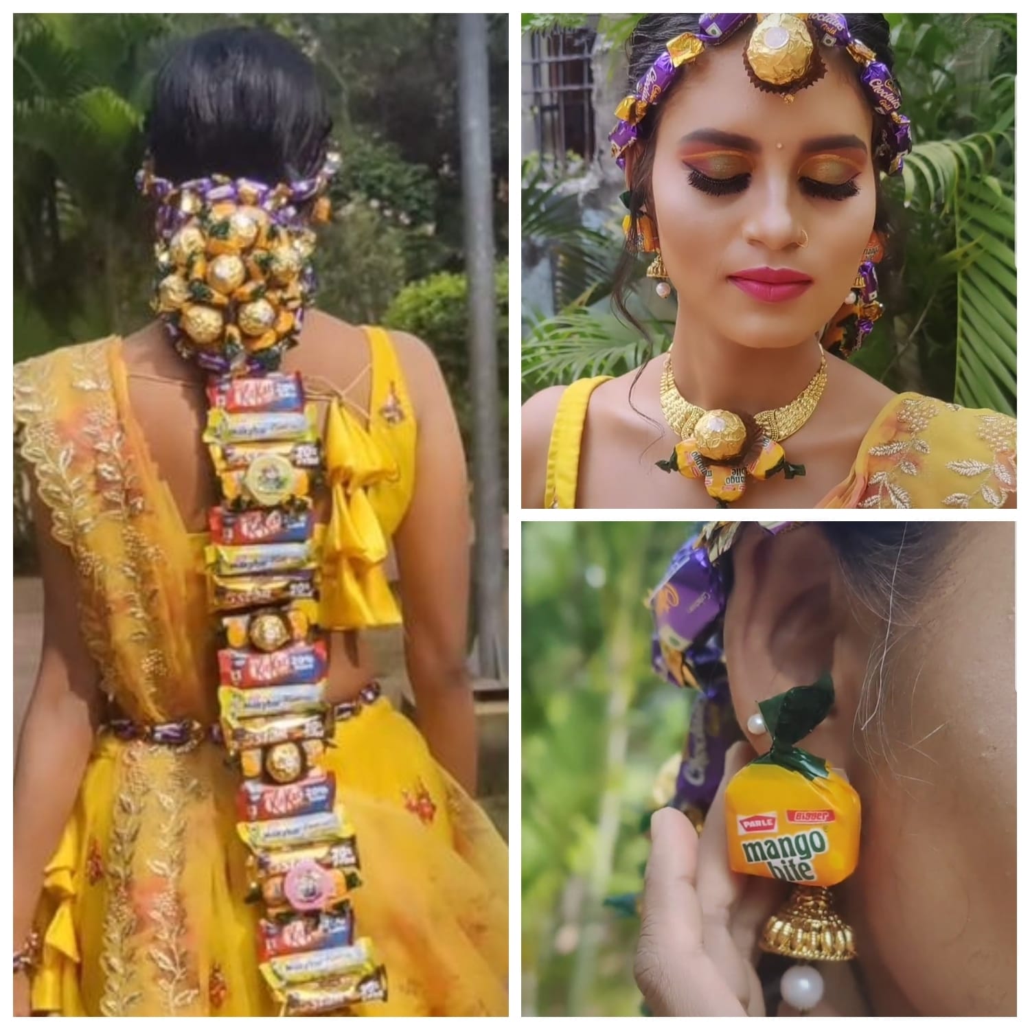 Chocolate Jewelry दुल्हन ने पहने चॉकलेट के गहने चॉकलेट का गजरा Video Viral Bride Wears 2665