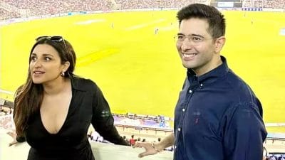 Parineeti Raghav In IPL: राघव चड्ढा संग मैच देखने पहुंची परिणीति चोपड़ा, फैंस ने लगाए ऐसे नारे कि पकड़ लिया सिर