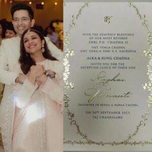 Parineeti Raghav Wedding Card