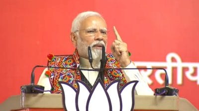 भ्रष्टाचार पर पीएम मोदी का हमला, बोले- छत्तीसगढ, राजस्थान में कांग्रेस की काली कमाई के नोटों के ढेर रोज निकल रहे हैं