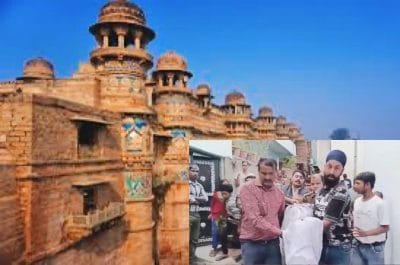 ग्वालियर किले से गिरी लड़की, झाड़ियों में फंसी, पुलिस ने रेस्क्यू कर अस्पताल में भर्ती कराया