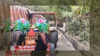 Morena News : अवैध रूप से खनन की गई रेत ले जा रहे ट्रैक्टर-ट्रॉली को वन टीम ने पकड़ा, चालक हुआ फरार