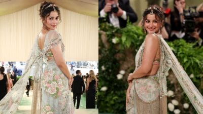 Alia Bhatt Look At Met Gala: आलिया भट्ट ने अपने देसी लुक से मेट गाला में बिखेरा जलवा, रेड कार्पेट पर दिखाई भारतीय संस्कृति की झलक
