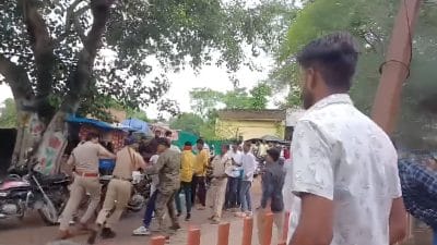 कांग्रेस की जन आक्रोश रैली के बाद हुई फायरिंग, पुलिस ने बंदूक के साथ एक युवक को पकड़ा