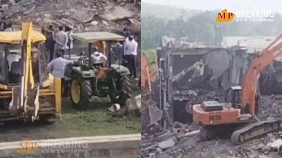 कब्जाधारी सुरेश पटेल के आलीशान बंगले पर चला प्रशासन का बुलडोजर, सरकारी अधिकारियों पर किया था हवाई फायर, एक एकड़ जमीन को कराया अवैध कब्जे से मुक्त