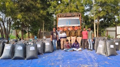 नीमच पुलिस के हाथ लगी बड़ी सफलता, 11 क्विंटल डोडाचूरा के साथ 2 आरोपी गिरफ्तार