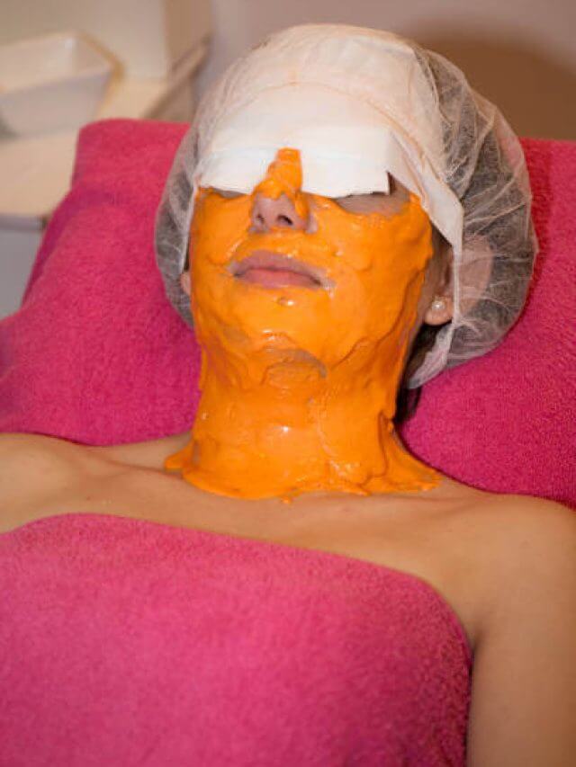Woman resting with a Natural facial Mask