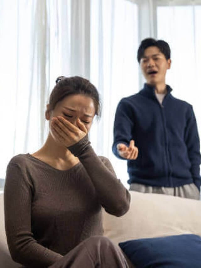 Family fight,husband blaming wife of problems