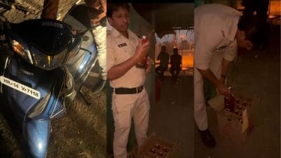 CRPF के कांस्टेबल से मिली 11 बोतल अंग्रेजी शराब, बाजार में बेचने के शक में आबकारी विभाग ने पकड़ी