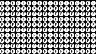 Brain Test: F के बीच छुपा है E, 99% लोग नहीं ढूंढ पाए! क्या आप कर पाएंगे