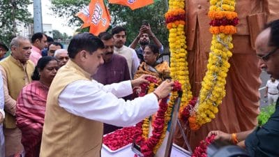 सीएम डॉ. मोहन यादव ने श्यामा प्रसाद मुखर्जी को दी श्रद्धांजलि, कांग्रेस पर बाबा साहब अंबेडकर के अपमान का आरोप