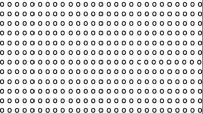 10 सेकंड में O के बीच छिपा C ढूंढो, सिर्फ जीनियस ही कर पाएंगे हल