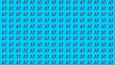 इस इमेज में 77 है, लेकिन हर कोई A7 देख रहा है! क्या आप सॉल्व कर सकते हैं?