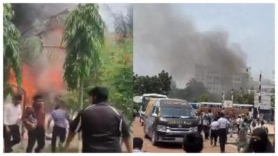 ढाका में बड़ा विमान हादसा, स्कूल पर क्रैश हुआ एयरफोर्स का फाइटर जेट