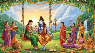 शिव शक्ति के मिलन का प्रतीक हरियाली तीज आज, जानें भोग और जरूरी नियम