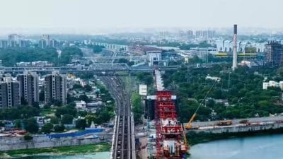 Bullet Train: साबरमती पर 36 मीटर ऊंचा पुल हो रहा तैयार, बुलेट ट्रेन दौड़ेगी 12 मंजिला ऊंचाई पर