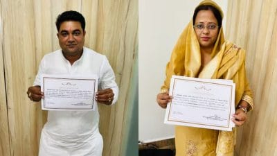 मानेसर नगर निगम में बीजेपी ने जीती बड़ी जीत, प्रवीण यादव और रीमा चौहान निर्विरोध चुने गए