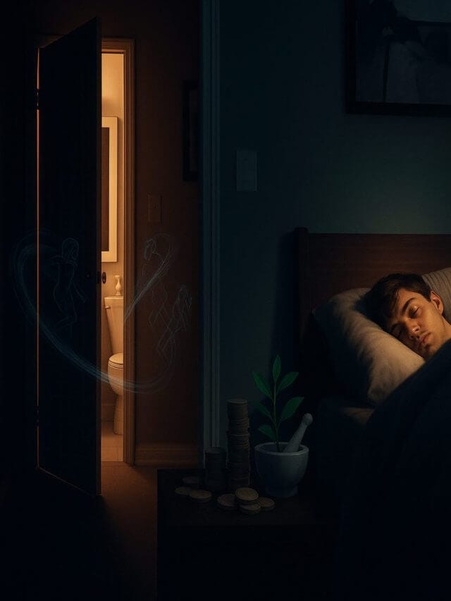 क्या आप भी रात में बाथरूम का दरवाज़ा खुला छोड़ते हैं ये आदत नींद सेहत और पैसा पर असर डाल सकती है जानें वास्तु का मत